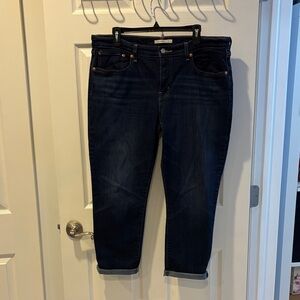 Levi's Dark Indigo Ankle Jeans